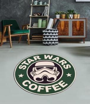 Starbucks Starwars round carpet!